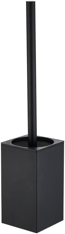 Toilet Brush and Holder, Stainless Steel Square Toilet Bowl Brush Freestanding by LSWYYP