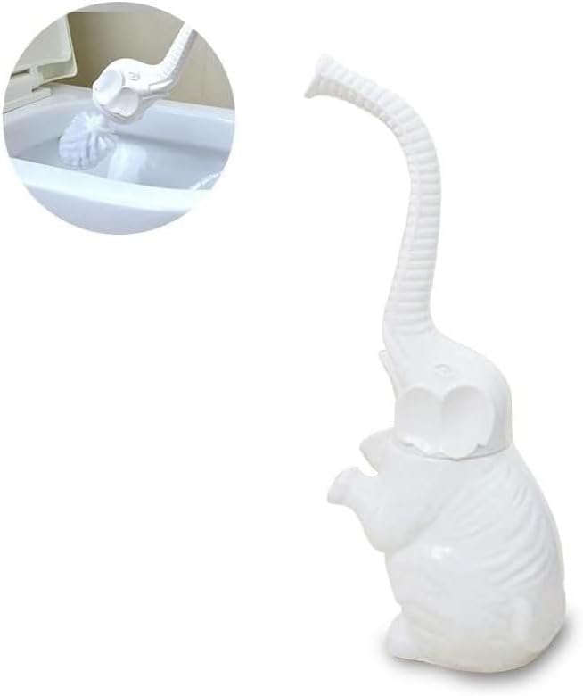 Toilet Brush and Holder Set, Modern Ceramic Toilet Bowl Brush Holder, Cute by Unknown