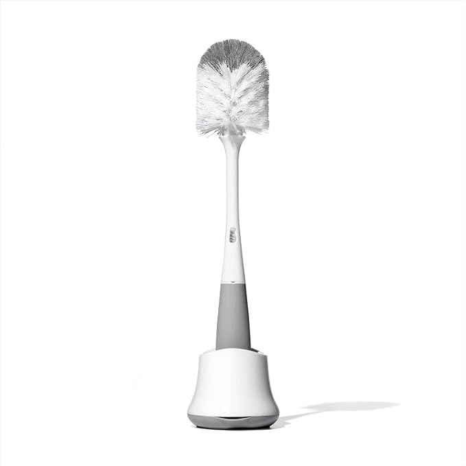 OXO Tot Bottle Brush with Nipple Cleaner and Stand – Gray - Image 11
