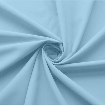 Cottingon Ruffled Bed Skirt with Split Corners-Dust Ruffle - 12" Drop 100% Microfiber Soft,Sheen & Luxurious Look - Bed Skirts (Light Blue -Full)