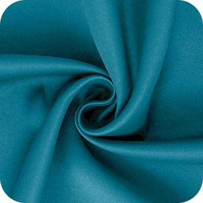 BGment Peacock Blue Blackout Curtains 90 Inch Length for Living Room - Thermal Insulated Drapes with Rod Pocket Darkening Privacy for Bedroom Dining, 52 x 90 Inch, 2 Panels