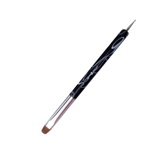 French Nail Brush, YIHUALE 2 Way French Gel Acrylic Nail Art Kolinsky Brush by yihuale