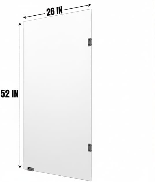 Frameless Shower Door ，1/4" Clear Tempered Glass Shower Screen - Image 4