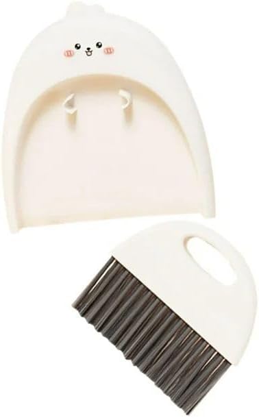 1 Set White Cute Broom and Dustpan Set, Mini Dustpan and Brush Cleaner Set - Image 6