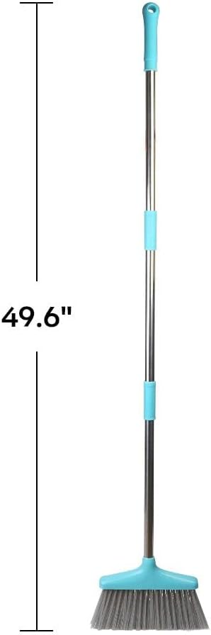 FGY Broom and Dustpan Set 48" Long Handle Broom and Collapsible Dust Pan Combo - Image 5