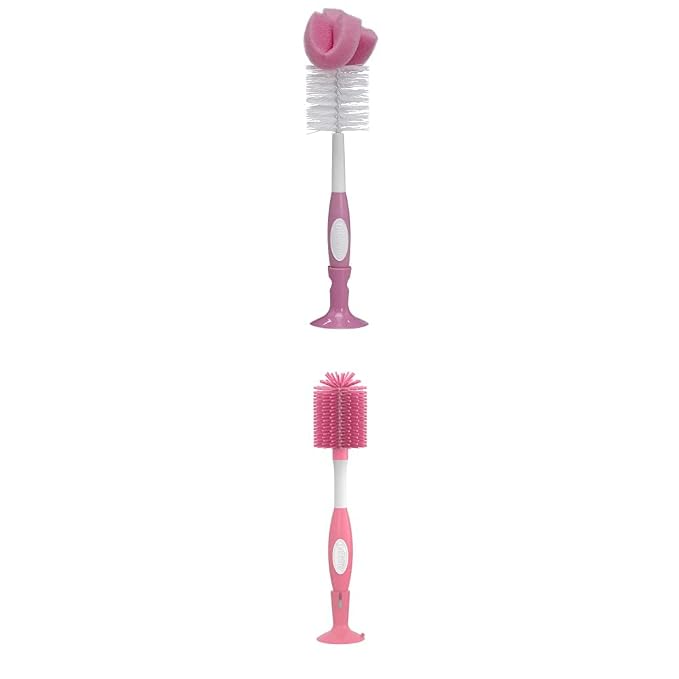 Dr. Brown's Reusable Sponge Baby Bottle Cleaning Brush + Soft Touch Bottle Brush - Image 4