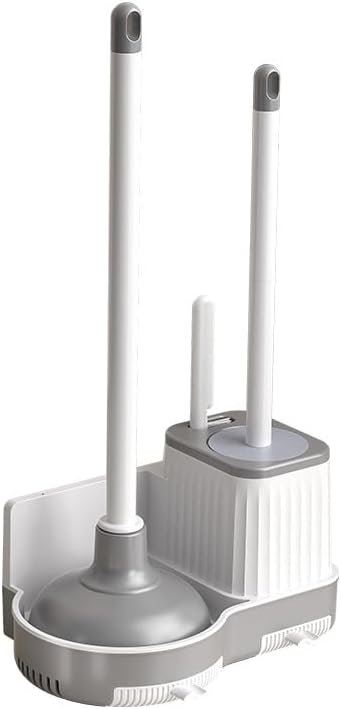 3-in-1 Toilet Brush and Plunger Set by Unknown