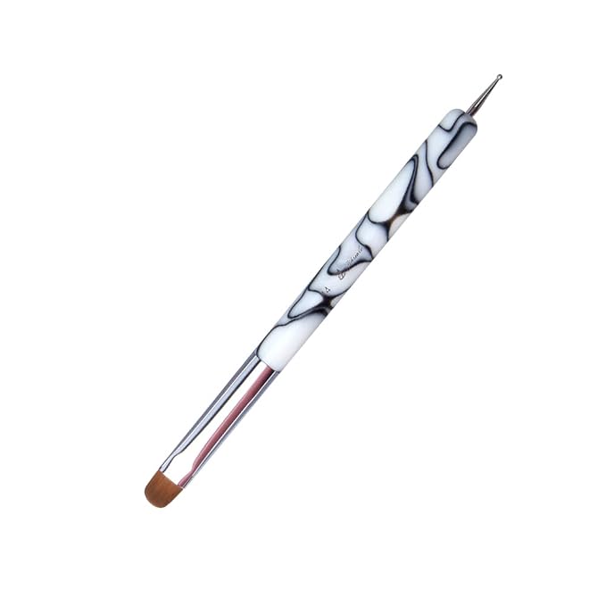 French Nail Brush, YIHUALE 2 Way French Gel Acrylic Nail Art Kolinsky Brush by yihuale