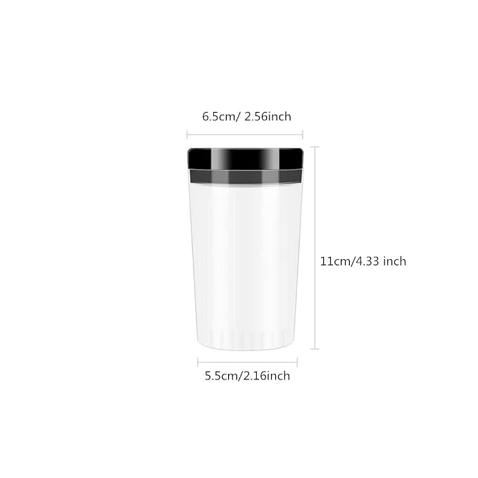 2 Pack Nail Art Brush Cleaner Cup, Acrylic Nail Art Tip Brushes Holder Remover - Image 2