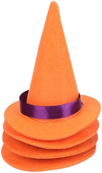 Mini Witch Hats and Mini Broom for Halloween Decorations Wizard Accessory for - Image 2