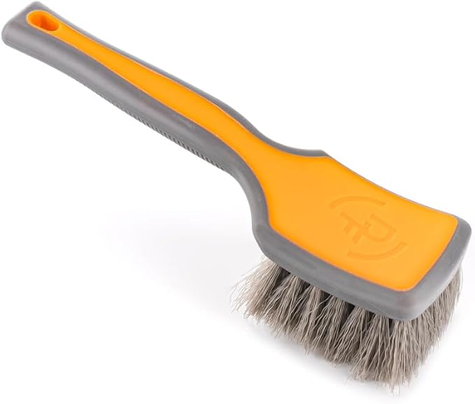 Detail Factory - ProGrip Tire Brush - Ergonomic ProGrip Handle, Stiff Synthetic by DetailFactory