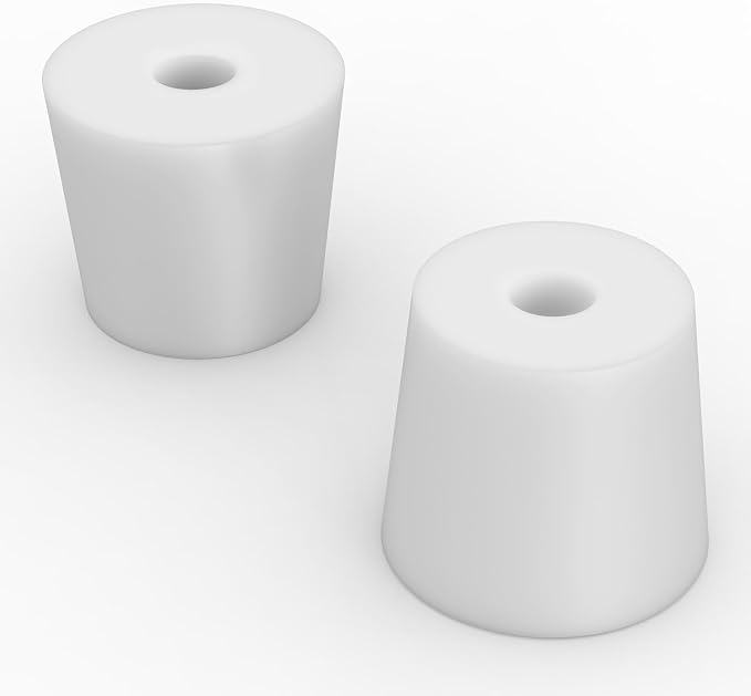 Labasics 5-Pack 6# Single-Hole Silicone Stoppers, Durable and Reusable Silicone - Image 4