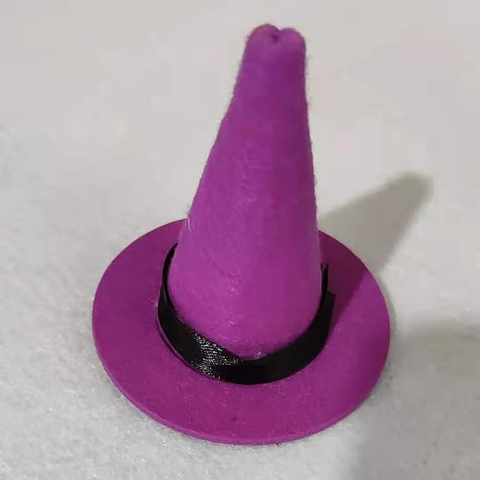 Mini Witch Hats and Mini Broom for Halloween Decorations Wizard Accessory for - Image 2