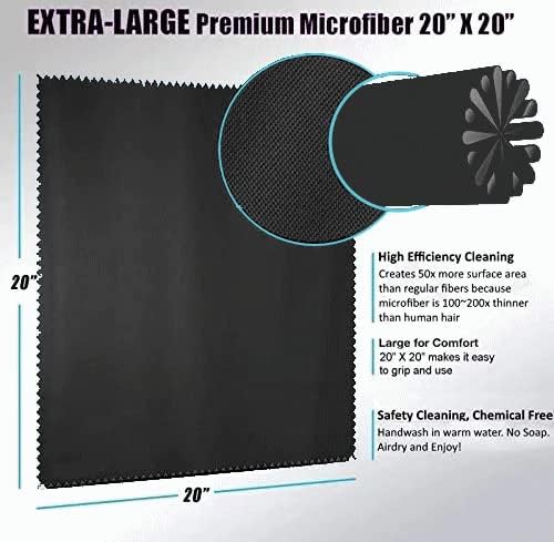 20"x20" Extra Large Oversized Microfiber Cleaning Cloth, Lenses on Cameras - Image 3