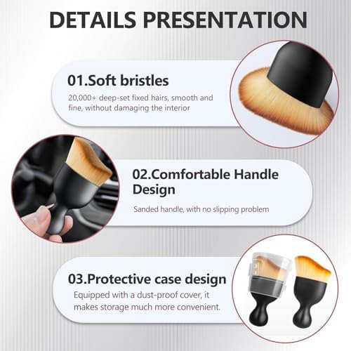 Car Air Vent Cleaning Brush for 2025 2024 Chevy Chevrolet Trax Soft Bristle - Image 6