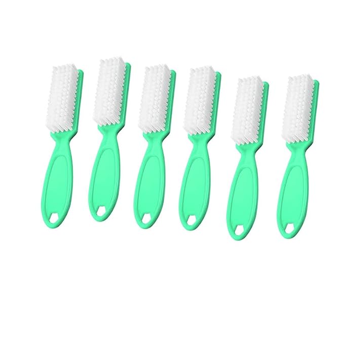 6Pcs Nail Brush for Cleaning Fingernails, Handle Grip Cleaning Brush for Nail by SQULIGT