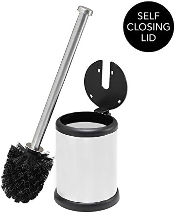 Bath Bliss Toilet Brush and Holder | Self Closing Lid | 360 Degree Brush Head | - Image 2