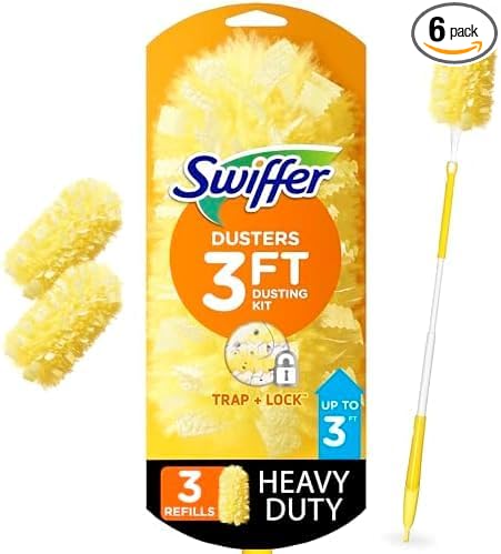 Swiffer Duster Heavy Duty 3 ft Extendable Handle Starter Kit by Swiffer