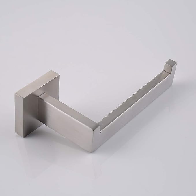TASTOS Toilet Paper Holder Brushed Nickel, Toilet Tissue Roll Holders Dispenser - Image 6