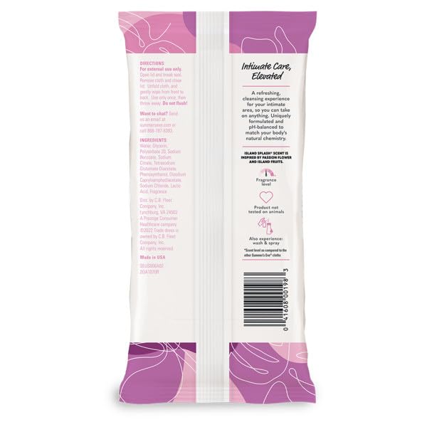 Summer's Eve Cleansing Cloths Soft Pack, Island Splash - Image 8