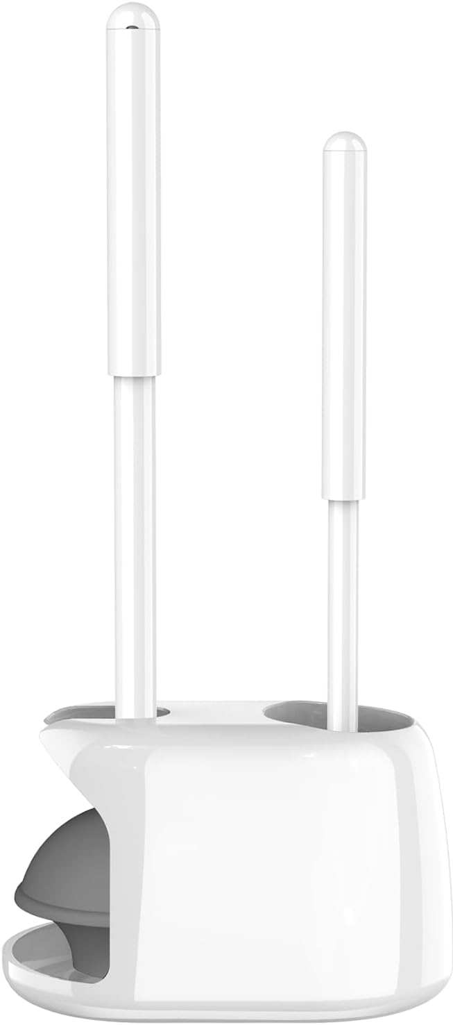 SetSail Toilet Brush and Plunger Set, Semi-HiddenToilet Plungers by SetSail