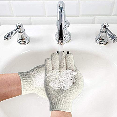 Evridwear Exfoliating Dual Texture Bath Gloves - Image 4