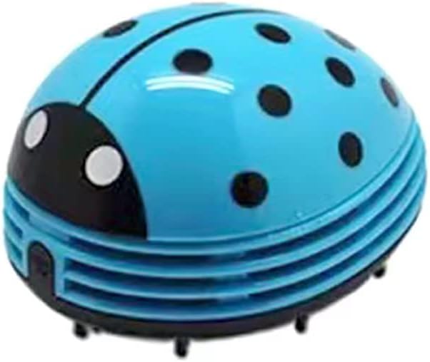 Art&Beauty Blue Beetle Shaped Portable Corner Desk Table Top Vacuum Cleaner by Unknown
