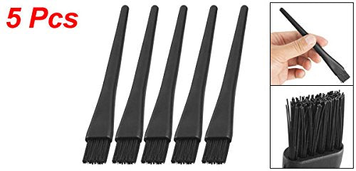 uxcell 5 Pcs 1.5 x 0.5cm Black Plastic Round Handle Anti Static ESD Brush - Image 2