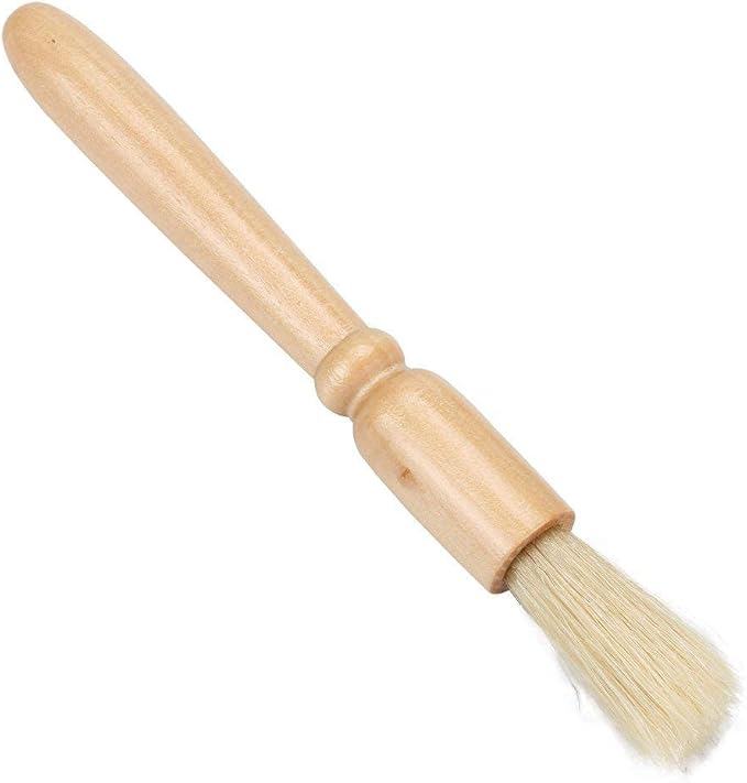 Coffee Grinder Cleaning Brush + Coffee Brush Wood Handle & Natural Bristles by MSART