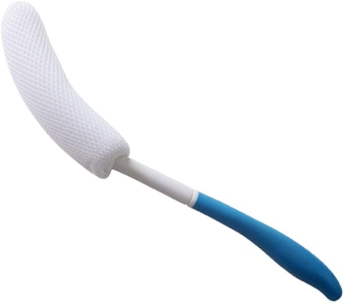 MagiDeal Vinyl Quote Me Long Anti-Slip Curve Handled Bath Body Brush, Easy Reach by VANSUN