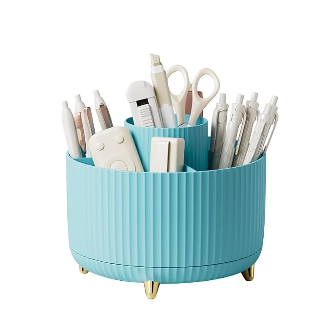 Diesisa 360 Rotating Makeup Brush Organizer - Image 8