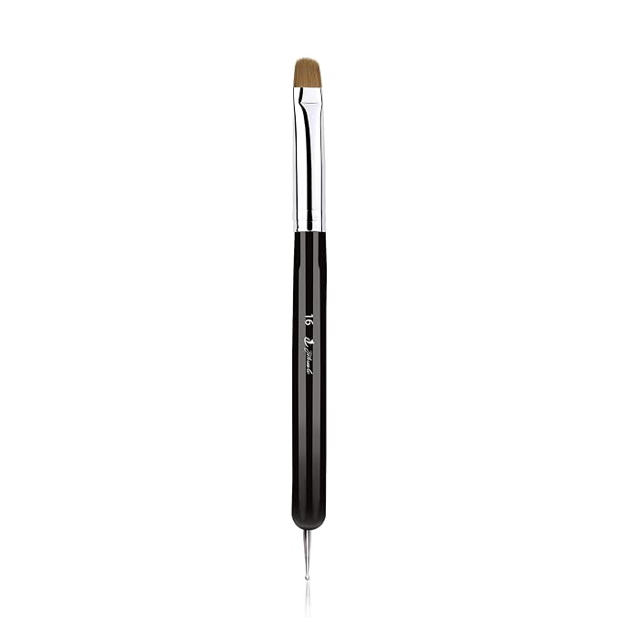 French Nail Brush, YIHUALE 2 Way French Gel Acrylic Nail Art Kolinsky Brush by yihuale