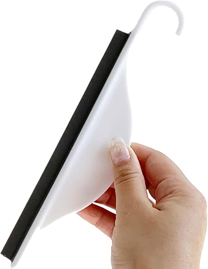 Tiny Bathroom Shower Mirror Squeegee by leuapl