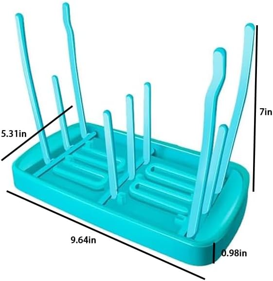 Fashion Space Saving Baby Bottle Folding Drying Rack Portable Bottle Dryer - Image 2