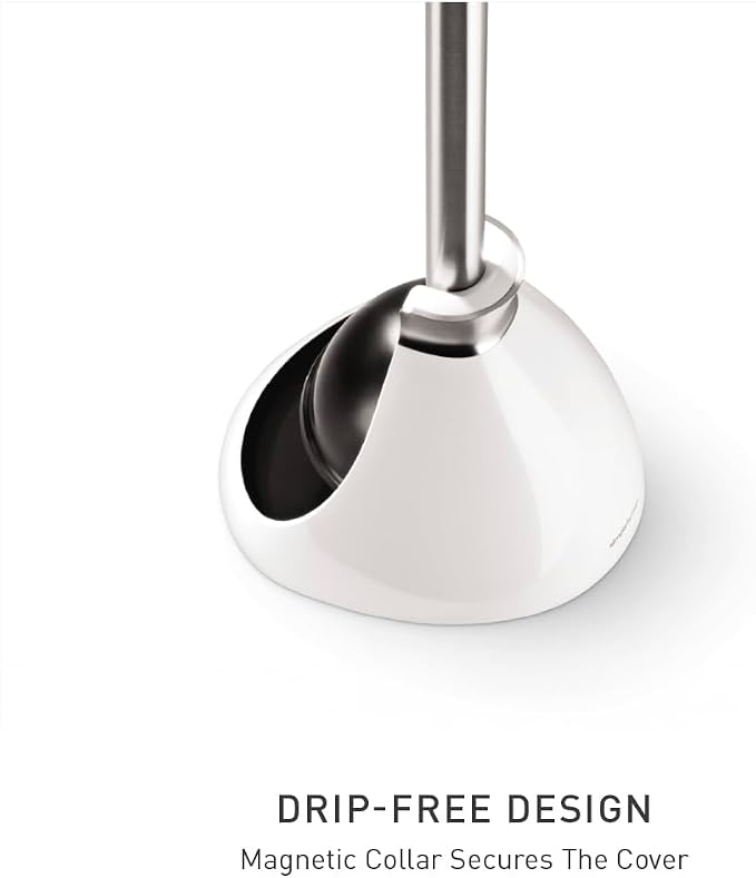 simplehuman Toilet Plunger and Caddy, Stainless Steel - Image 3