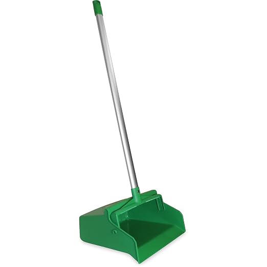 SPARTA Upright Dustpan with Aluminum Handle, Serrated Edge by CarlisleFoodServiceProducts