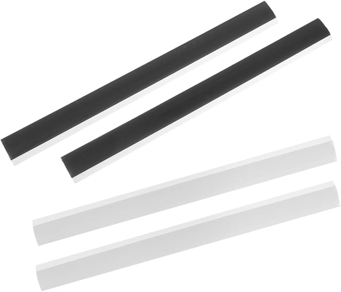 ABOOFAN 4pcs Rubber Dustpan Lip Replacement Strips Soft Edge Seal by ABOOFAN