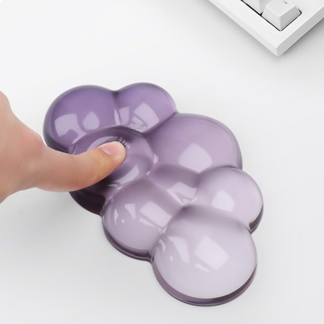YOWKA Ergonomic Wrist Rest Set for Keyboard and Mouse, Cooling Gel Support - Image 6