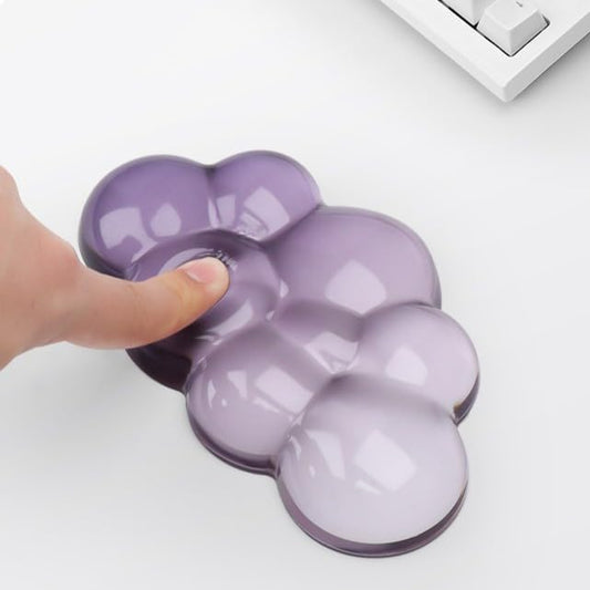 YOWKA Ergonomic Wrist Rest Set for Keyboard and Mouse, Cooling Gel Support - Image 2