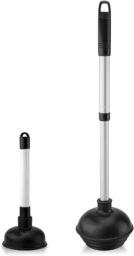 NEIKO 60169A Toilet Plunger | 2 Piece | Bonus Mini-sink and Drain Plunger | by NeikoTools