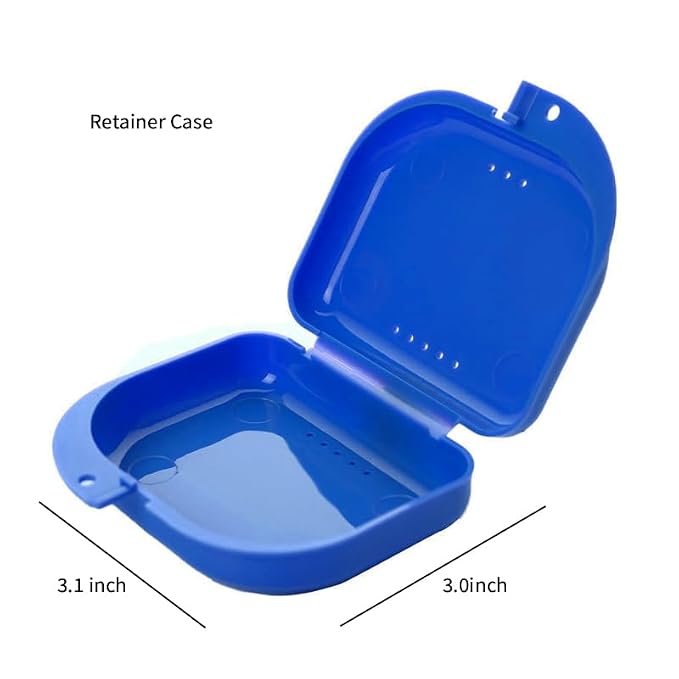3 Pack Retainer Cleaner Case Partial Denture Cleaning Case Cup and Brush - Image 3