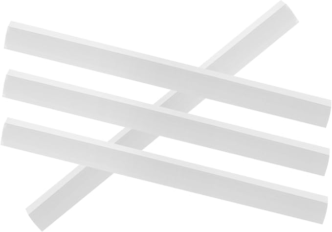 FRCOLOR 4pcs Rubber Dustpan Lip Replacement and Edge Strip Grey Broom Accessory by FRCOLOR
