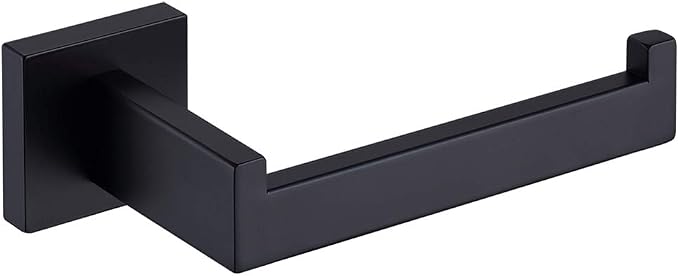 TASTOS Toilet Paper Holder Matte Black, Toilet Tissue Roll Holders Dispenser by TASTOS