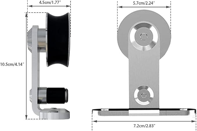TSMST 10.5FT Sliding Barn Door Hardware Kit, Top Mount Stainless Steel Heavy - Image 6