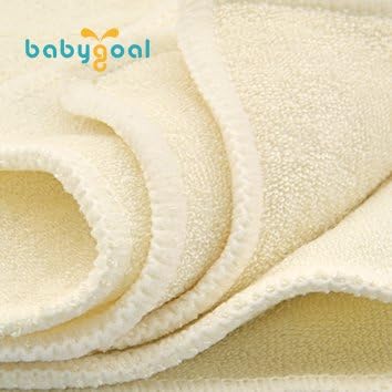 babygoal 12-Pack Rayon from Bamboo Baby Cloth Wipes- Reusable & Washable Small - Image 6