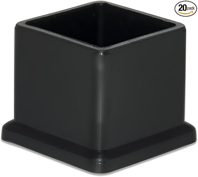 Flyshop Flexible PVC Patio Chair Table Leg Tips Caps Square Furniture Covers 25 by Flyshop