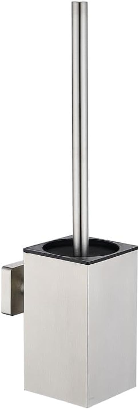 Toilet Bowl Brush and Holder Square, Stainless Steel Square Wall Mounted Toilet by LSWYYP