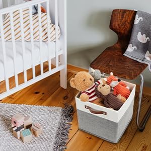HNZIGE Fabric Storage Cubes 12x12 Cube Storage Bins, Decorative Cube Organizers - Image 6