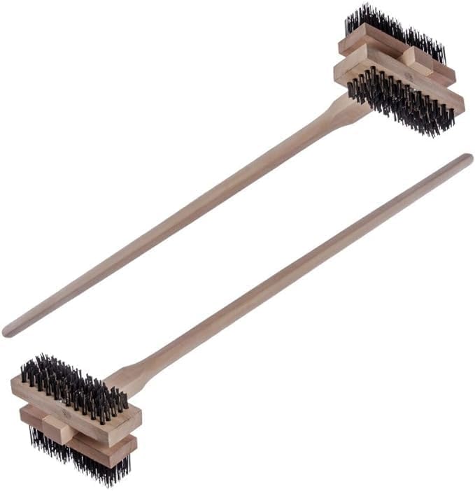 Carlisle FoodService Products Stainless Steel Double Broiler King Grill Brush - Image 2