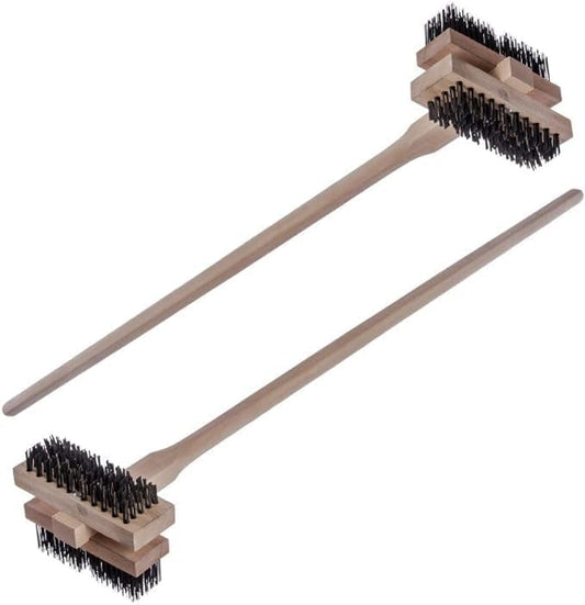 Carlisle FoodService Products Stainless Steel Double Broiler King Grill Brush - Image 2